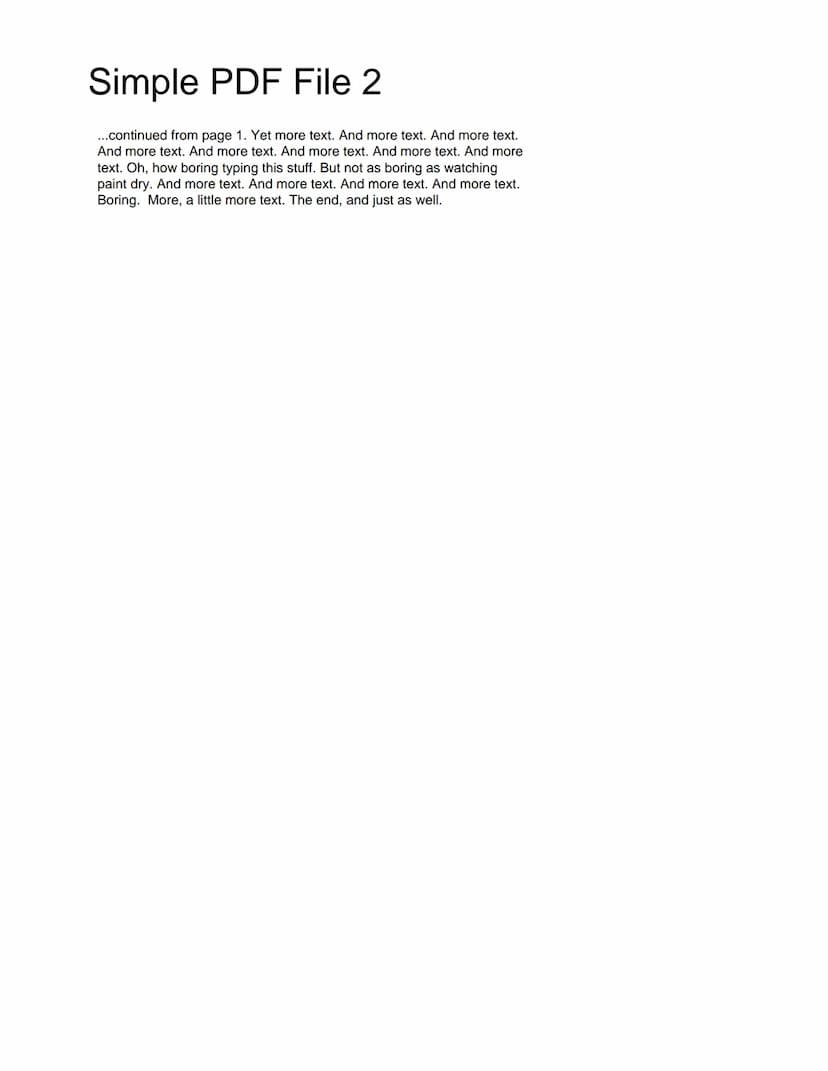 A Simple PDF File
This is a small demonstration .pdf file -
just for use in the Virtual Mechanics tutorials. More text. And more
text. And m